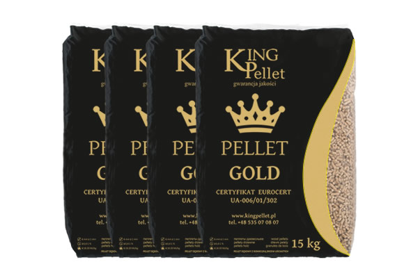 king pellet dębowy - - worki 15 kg